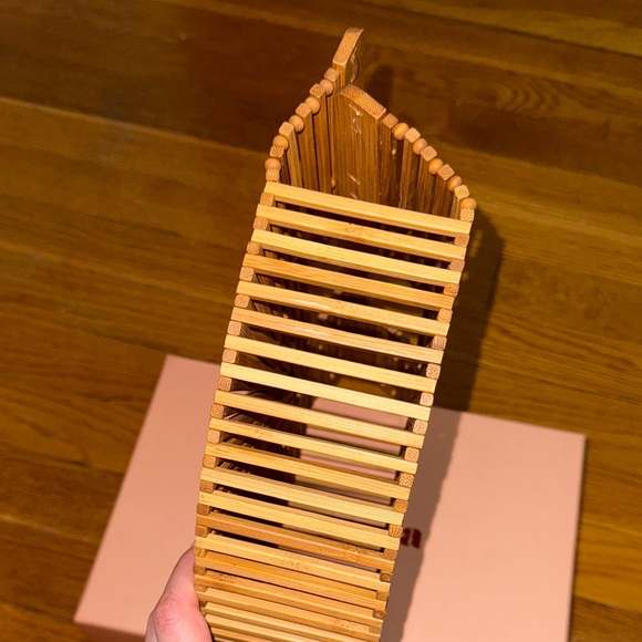 Cult Gaia Tan Bamboo Bag - Picture 3 of 5